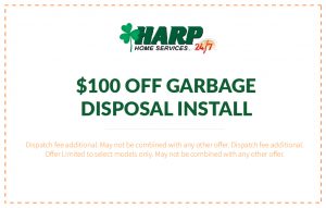 $100 OFF GARBAGE DISPOSAL INSTALL